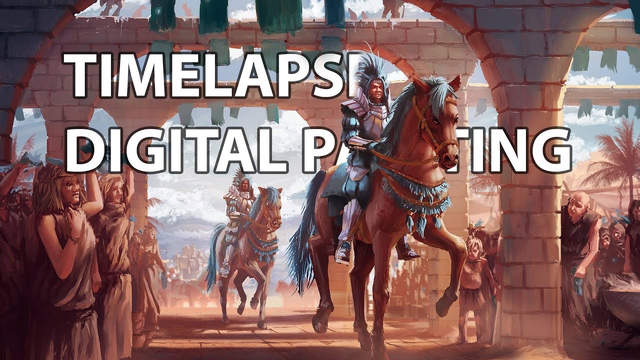 Timelapse Digital Painting - Greeting  | enviro concept art illustration speedpainting