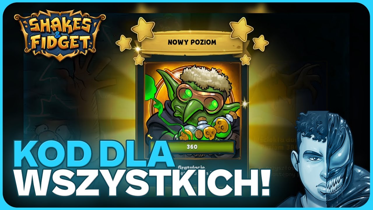 ⚔️ Kod dla Każdego!  🧐  Festiwal Loch&oacute;w na 0.20% i Start Stopki!  🤯  | Shakes & Fidget | N3utr4L ⚔️