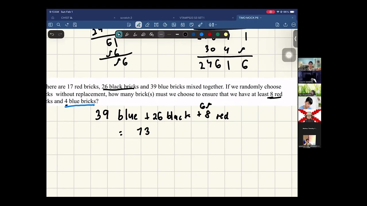 TIMO Mock Exam 2025-2026 Primary 6