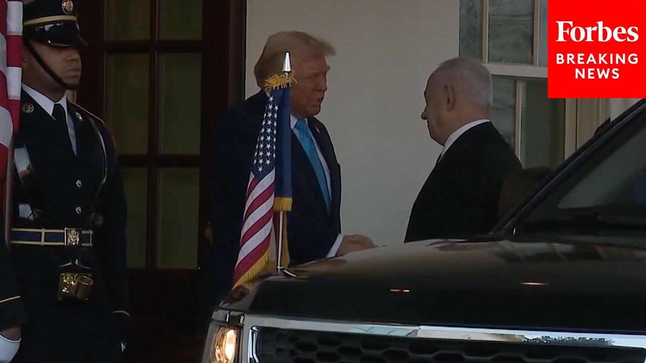 JUST IN: President Trump Welcomes Israeli Prime Minister Benjamin Netanyahu To The White House
