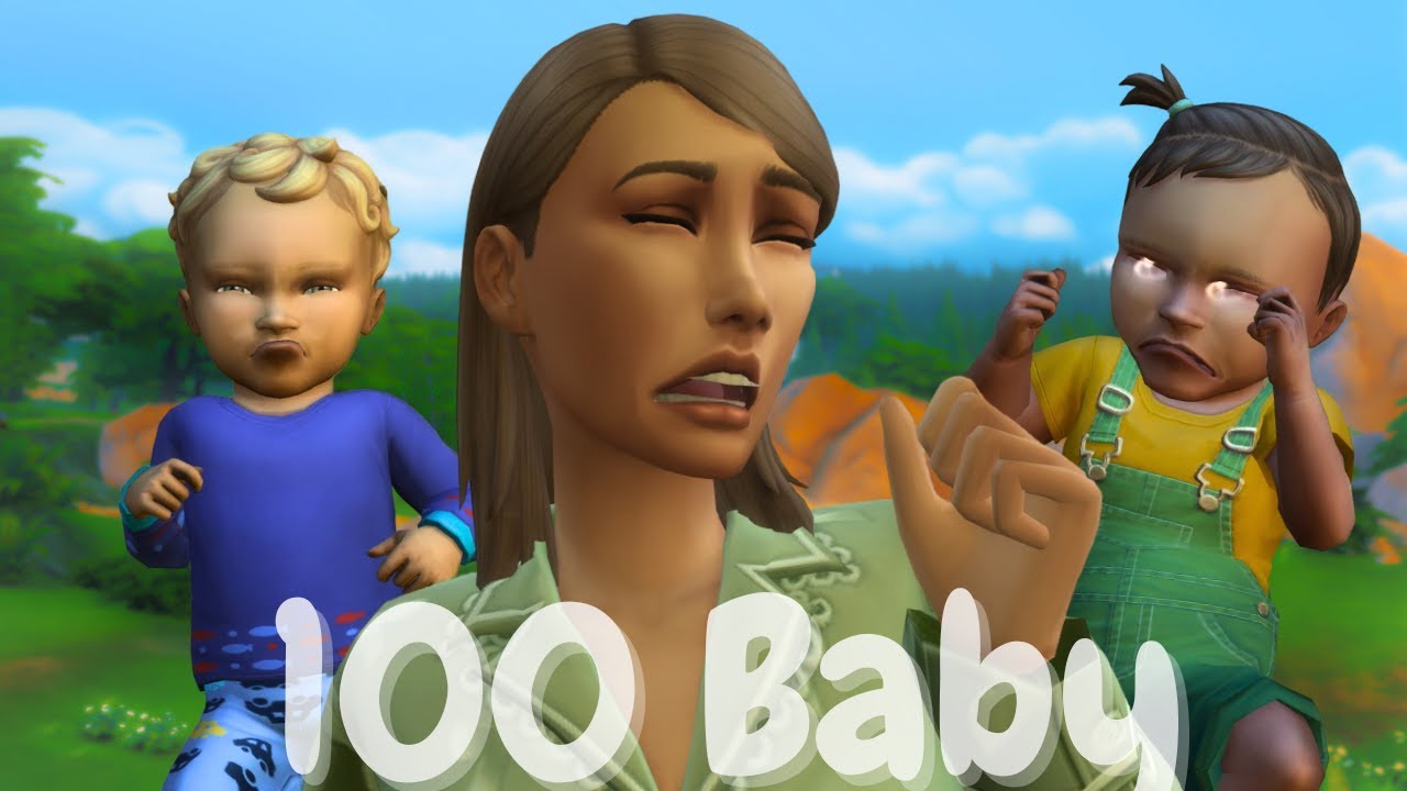 Pleurs et fatigues - 100 Baby Challenge EP 43 - Let's Play Sims