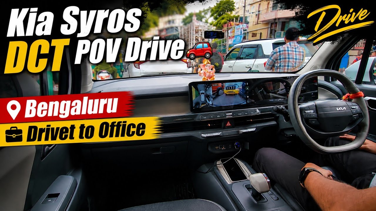 Bengaluru Office Drive in Kia Syros 🚗 | Real Traffic POV | DCT Drive #bengluru#kia#india#tamil