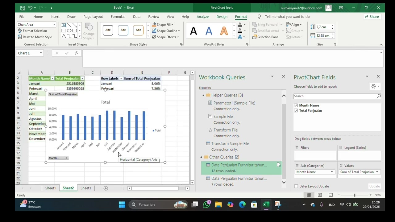 Power Query dan Pivot Table - mata kuliah Transformasi Diskrit 4.0 - tugas video 