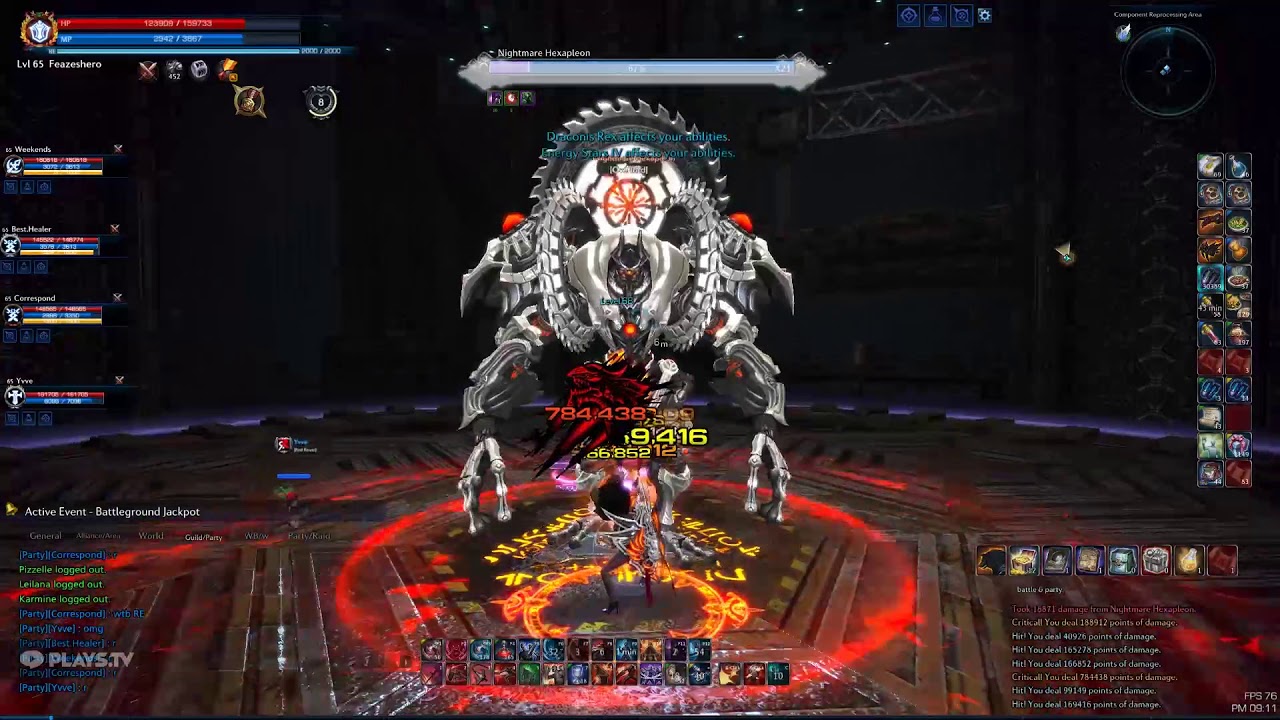 Tera - RK9 Hard Mode Lancer Full Run - Last Boss Extreme Slaying