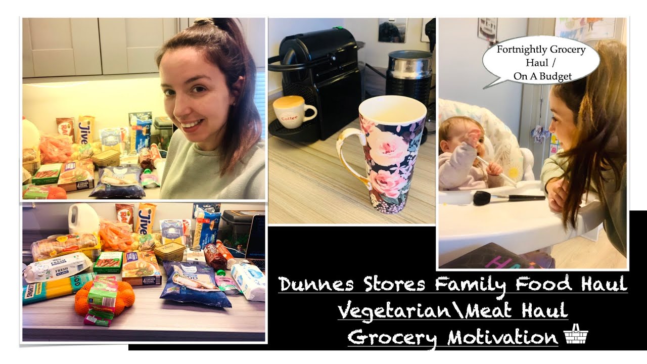 Dunnes Stores Family Food Haul |  Vegetarian and Meat Options  |  Irish Grocery Haul On a Budget