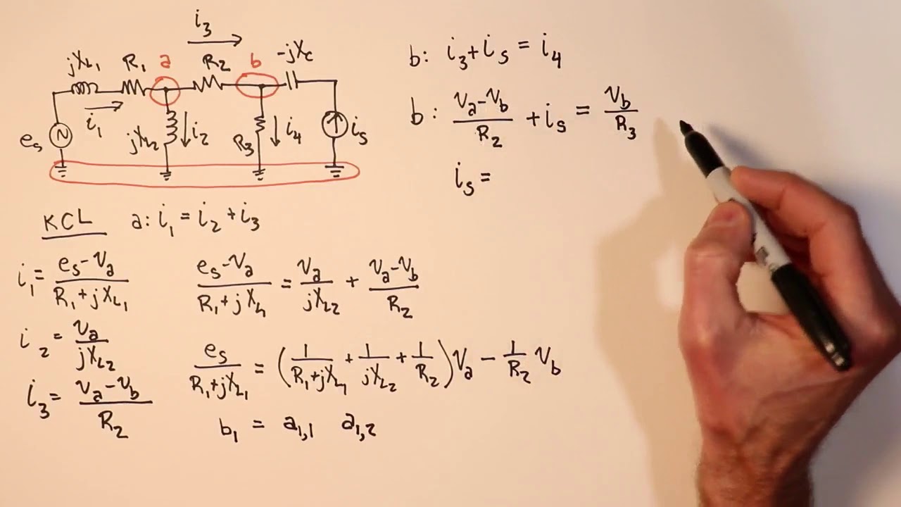 AC Electrical Circuit Analysis: Nodal Analysis