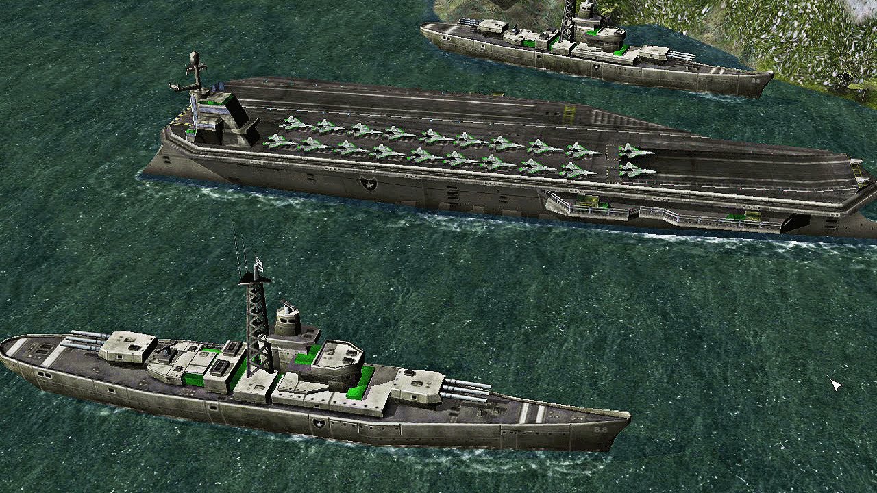 Naval USA vs 4 GLA Toxin - Command & Conquer Generals Apocalyptic