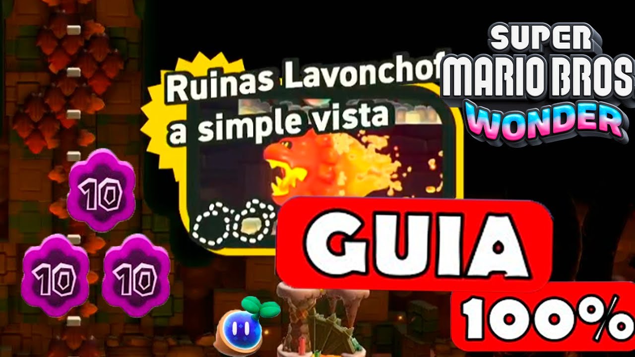 Ruinas Lavonchof a simple vista - GUIA COMPLETO 100% #56 - Mario WONDER | EgeaFrz