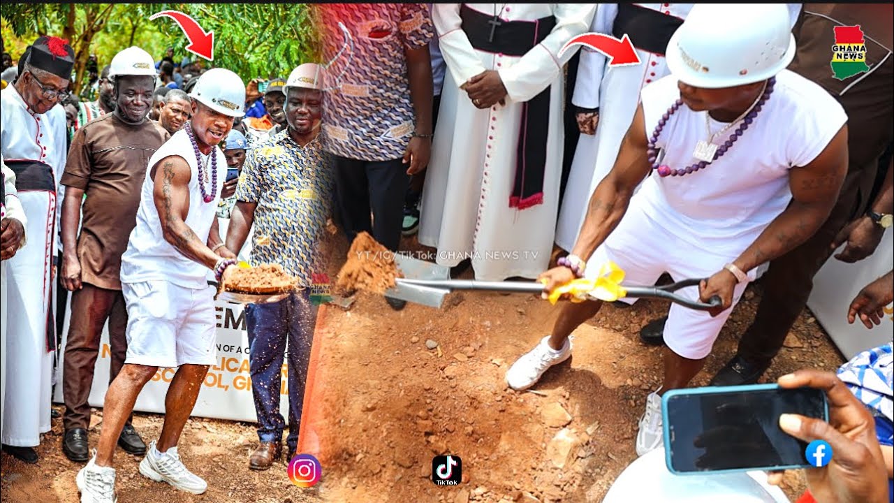 American Rapper Ja Rule breaks ground to start construction of a 6unit school classroom in GHANA🇬🇭