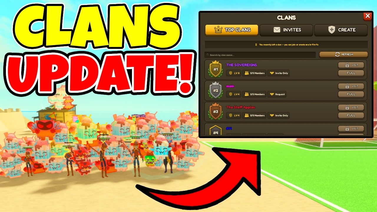 NEW Clans Update!! Roblox Giant Simulator Reborn