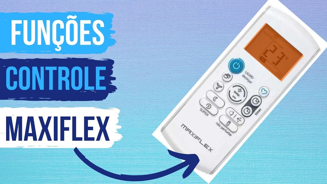 Ar condicionado Maxiflex Midea funções do controle remoto