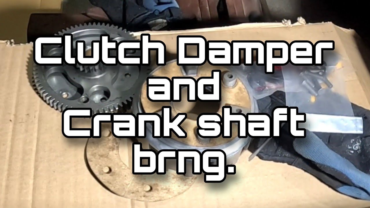 kmx125 left crankshaft oil seal leak replace oilseal/Rubber dumper Ep.04