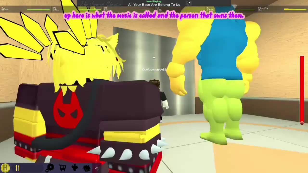 Playing normal elevator with my friends (read descriptions first tho)