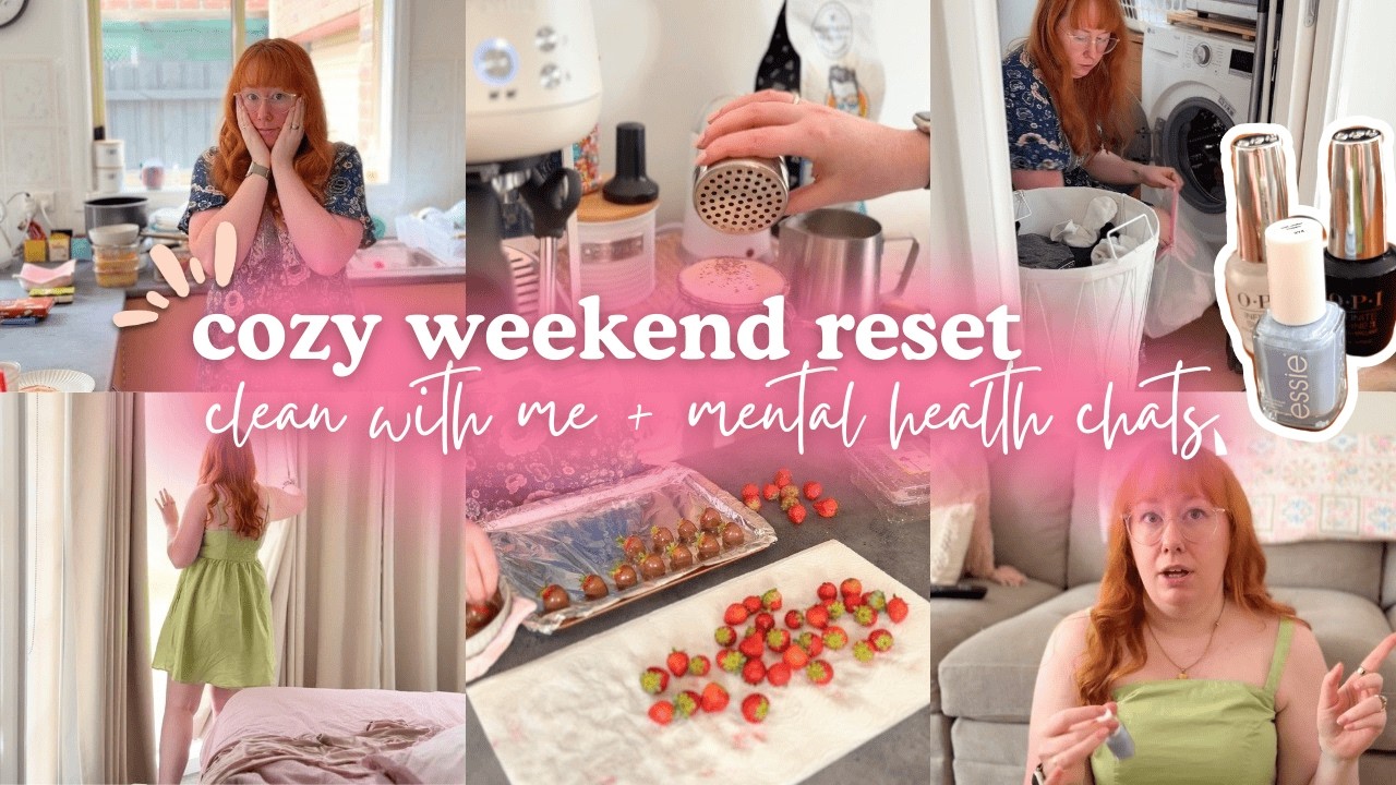 cozy weekend reset vlog || clean with me, girls night prep + life catchup chats