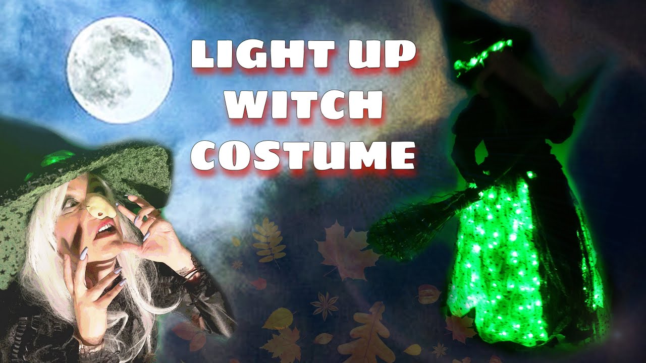 Witch Costume with LIGHTS (and doing my own melting scene!) 😆