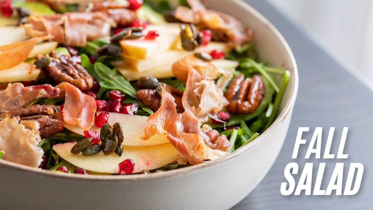Autumn Harvest Salad | Crispy Apples & Sweet Honey Dressing