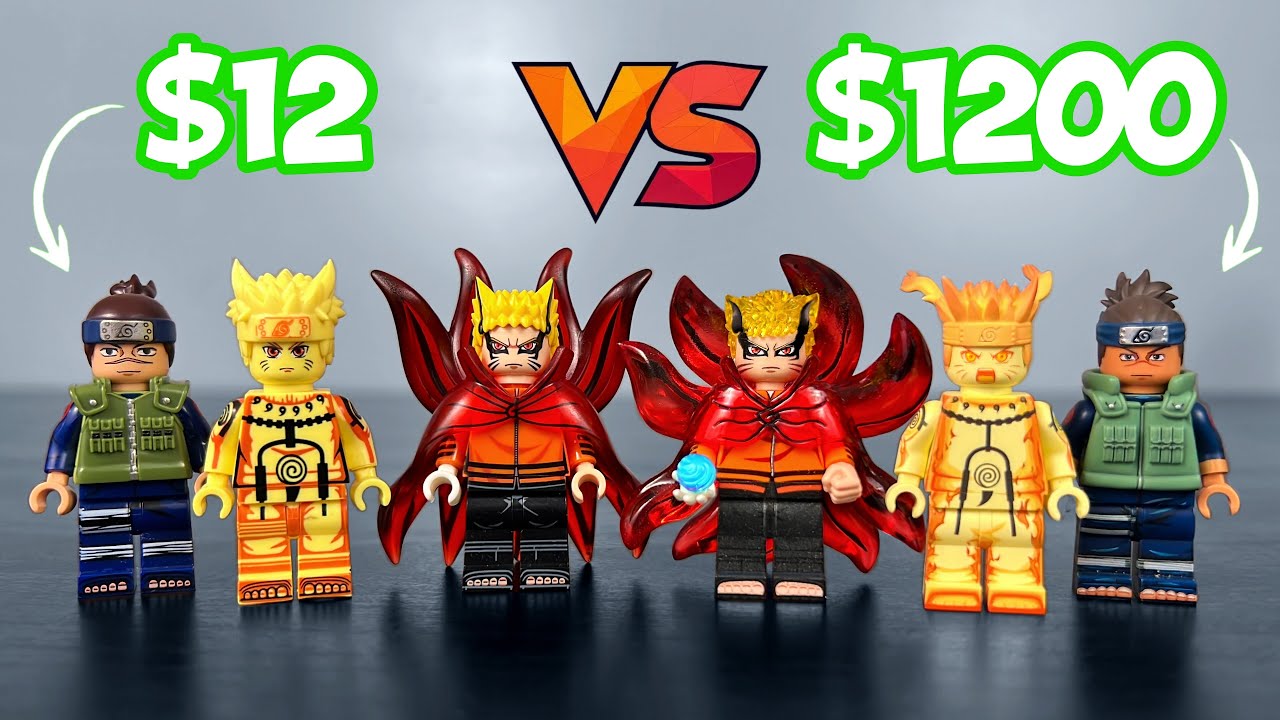 $12 VS $1200 LEGO Naruto Minifigs | Collection Update | Unofficial Unboxing