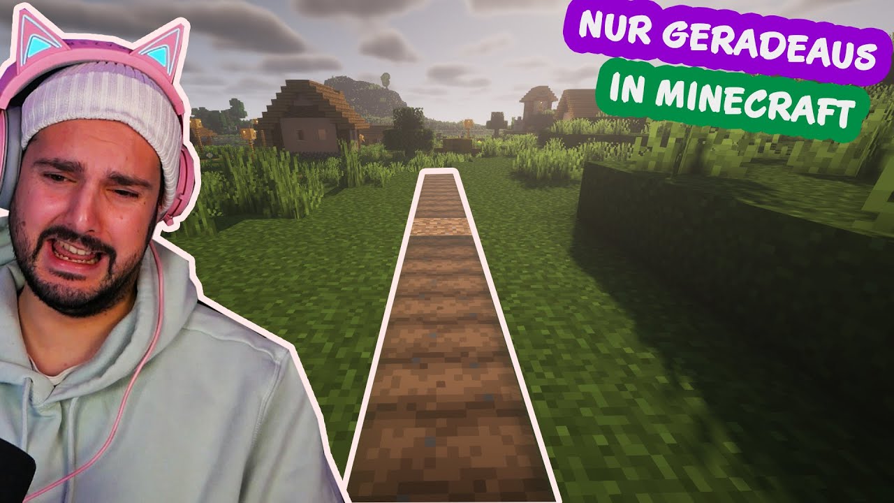 MINECRAFT, aber NUR GERADEAUS gehen ist erlaubt 😥 Danias fiese Challenge für Kaan 😤