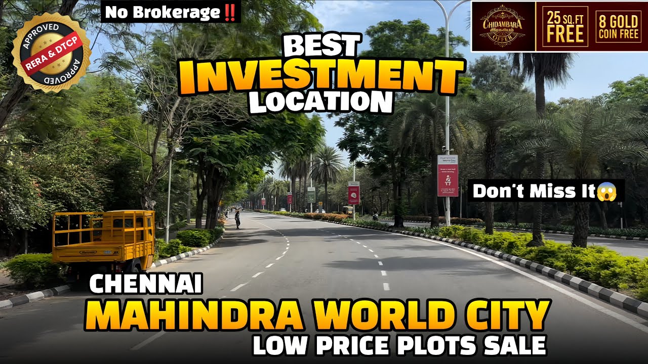 🤑₹3Lakhs Downpayment 😍💥Low budget Land For Sale❤Chennai Mahindra World City