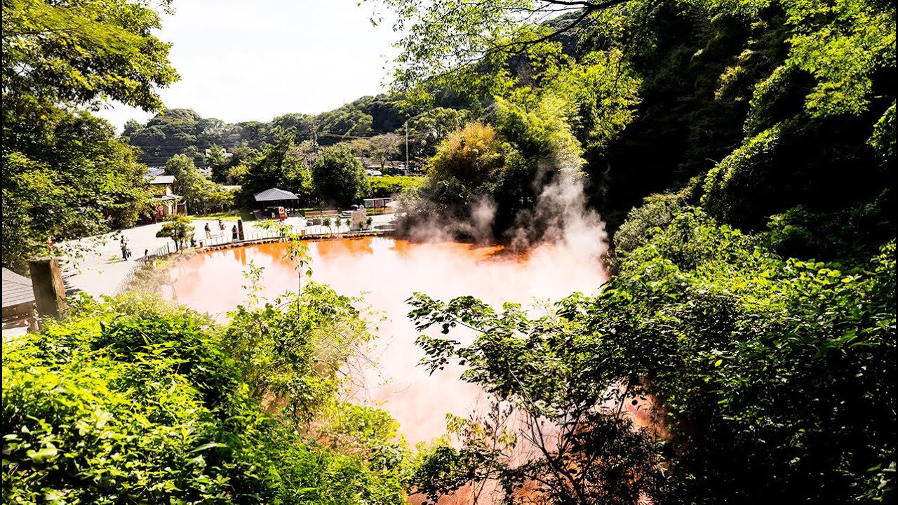 【大分県 4K】別府血の池地獄の散歩