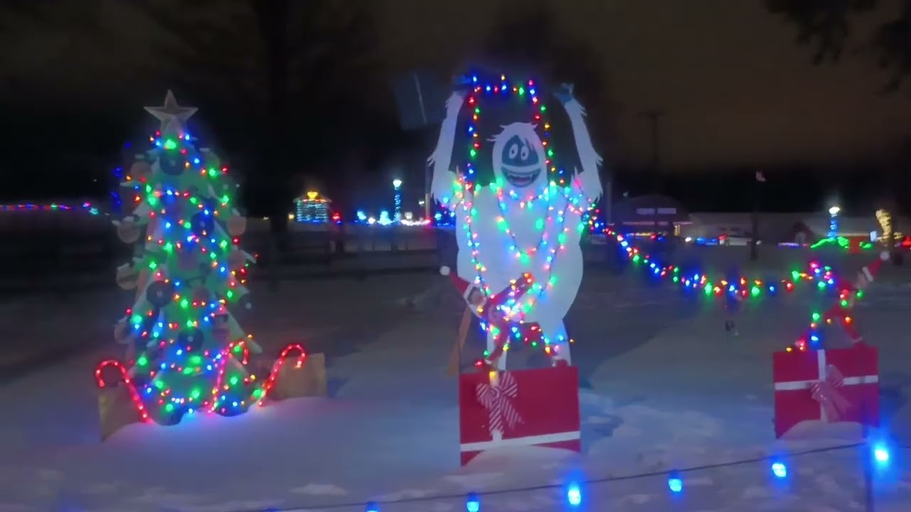 Christmas Lights display in Uxbridge, Ontario.