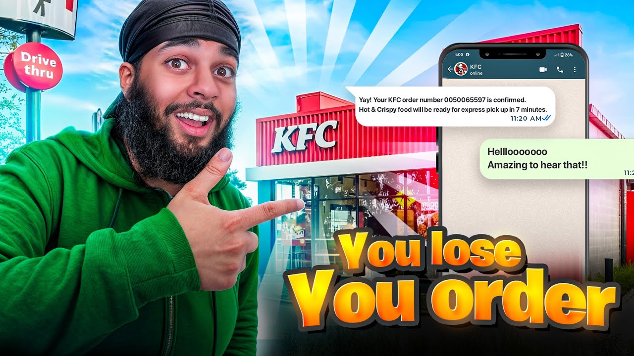 CHAPATI YOU LOSE YOU ORDER KFC CHALLENGE