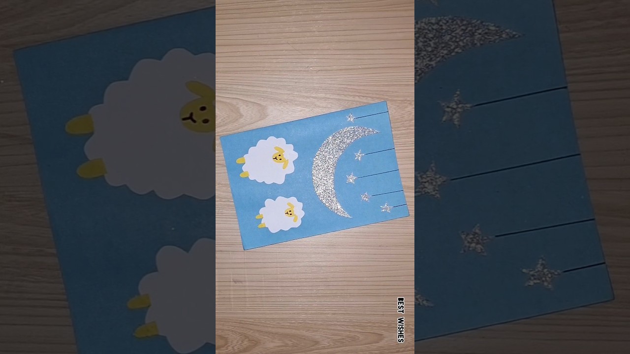 Eid Ul Adha Card Idea #shorts #eidmubarak #diy #greetingcard #youtubeshort #craft #eidcard
