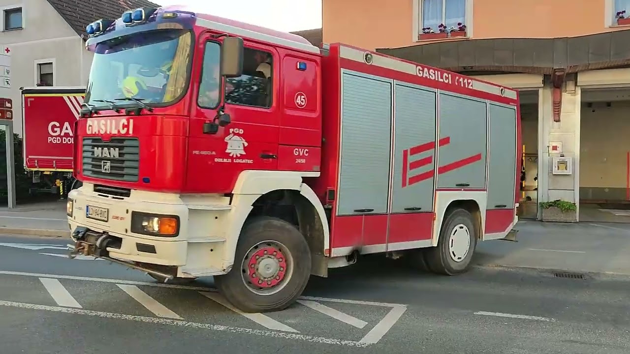 PGD Dolnji Logatec na požar avtomobila