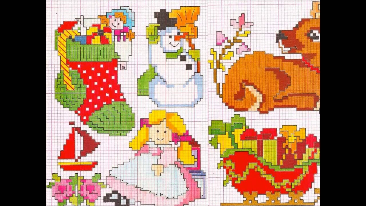 GRÁFICOS PONTO CRUZ 2  NATAL #2 COMO NÃO PENSAR EM LINDAS PEÇAS DE NATAL, EM PONTO CRUZ...