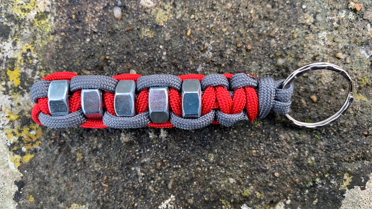 Make A Hex Nut Paracord Keychain