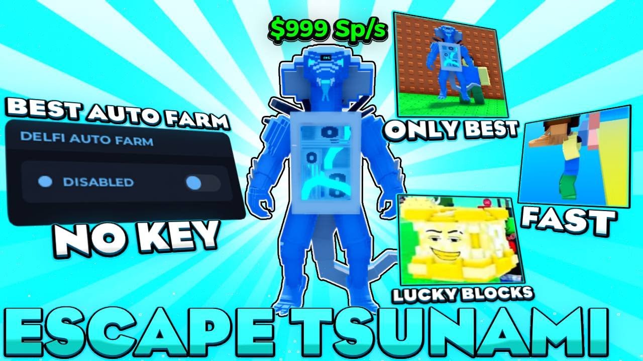 [⚡AUTO FARM] Escape Tsunami For Brainrots Script &mdash; AUTO FARM, DIVINE, LUCKY BLOCK
