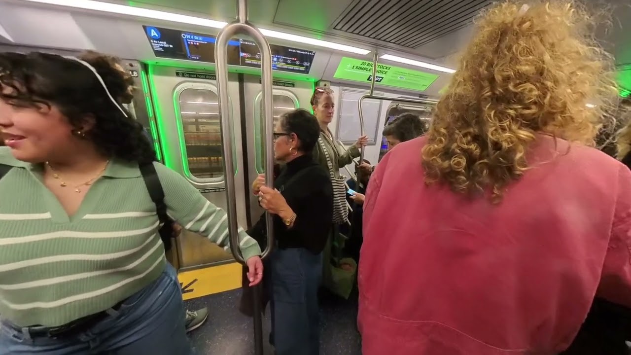 Ride with me train A NY subway 26th of Oct 2024