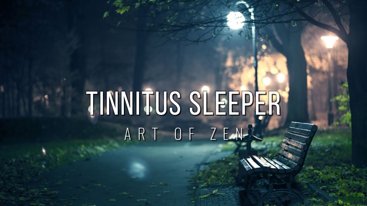 Tinnitus Sleeper 😴💤Nighttime Crickets and Tinnitus Sound Modulation ▶ Dark Screen for Sleep 12 Hours