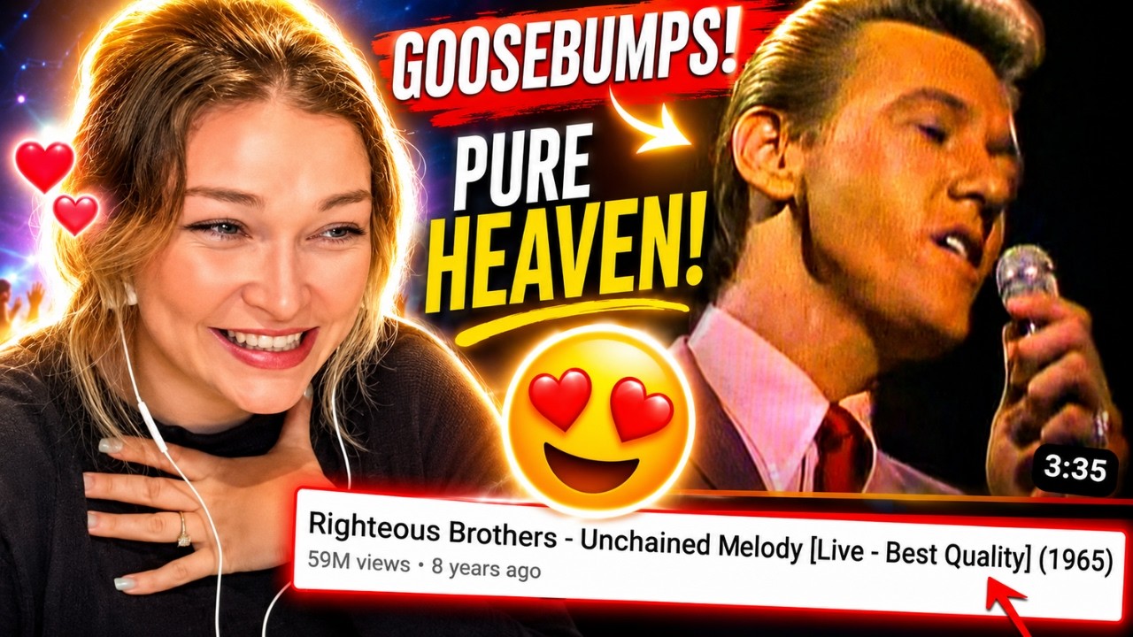 Реакция новозеландской девушки на выступление Righteous Brothers — UNCHAINED MELODY вживую!! 😍