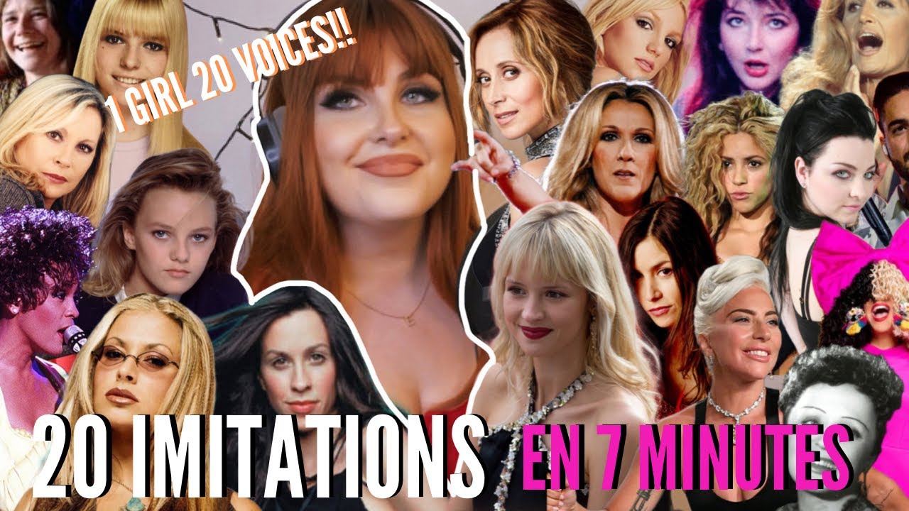 20 IMITATIONS EN 7 MINUTES!! 😱 (chanteuses/chanteurs) #impression