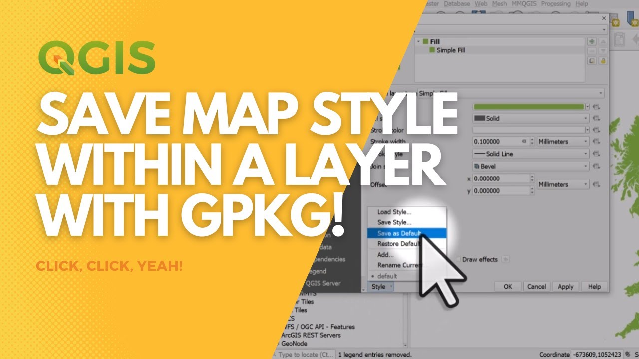 Save GeoPackage style as the default in QGIS
