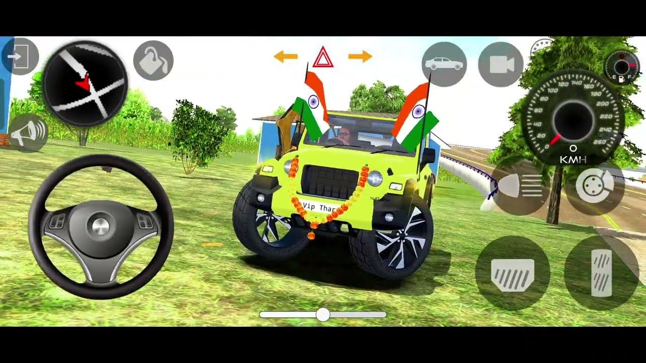 Modified Mahindra Thar😈Games:Indian Yellow Thar (Gadi Wala Games) Car Game Android Game - #2025