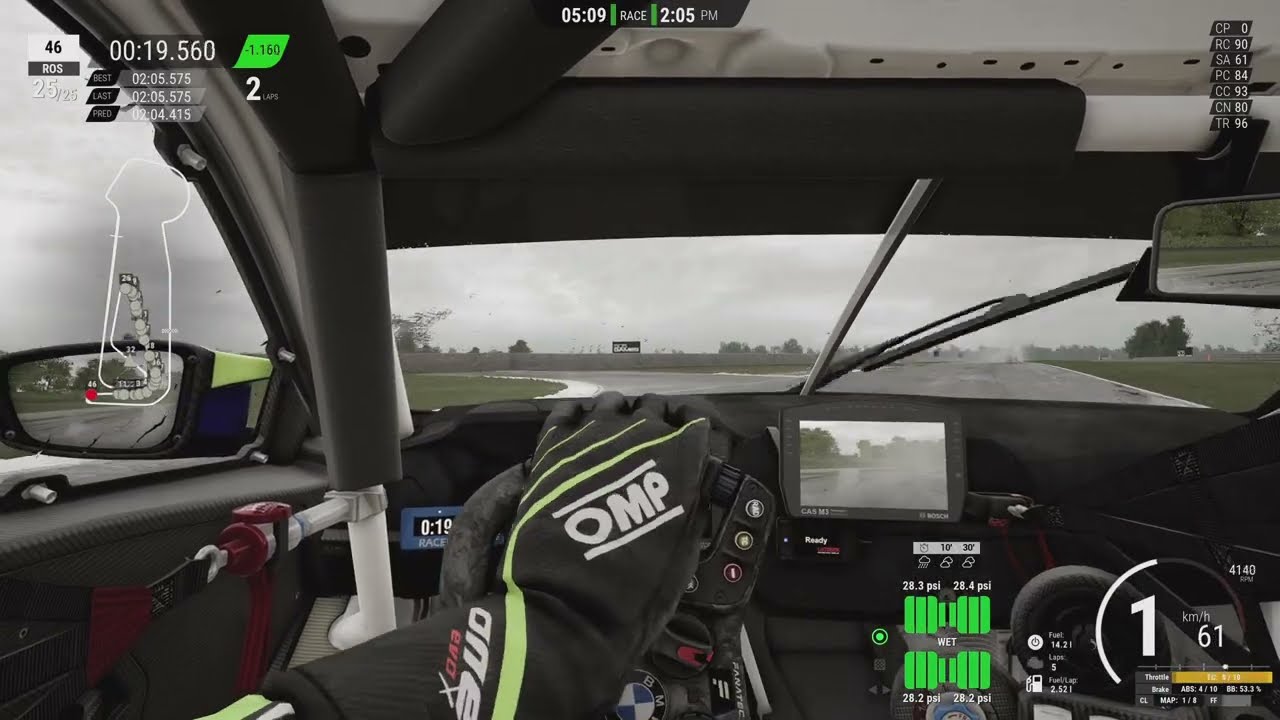 Assetto Corsa Competizione PS5 - Singleplayer Snetterton - PSVR2 Biggest Screen