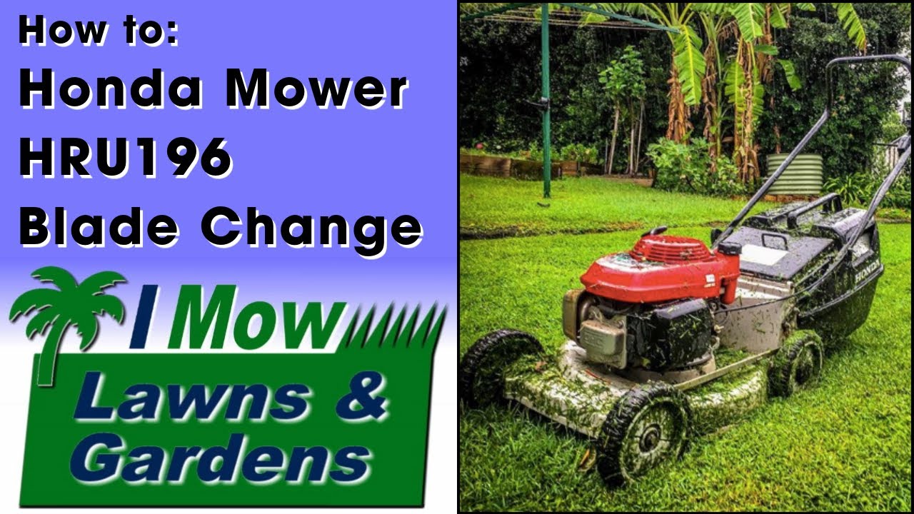Honda HRU196 Mower Blade Change without Rattle Gun