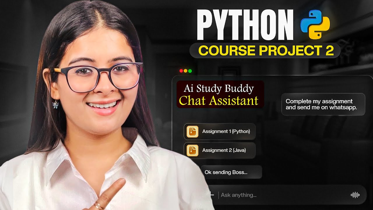 Python Project - 02  Personal Chat Assistant | Python Full Course 2026 | Saumya Singh