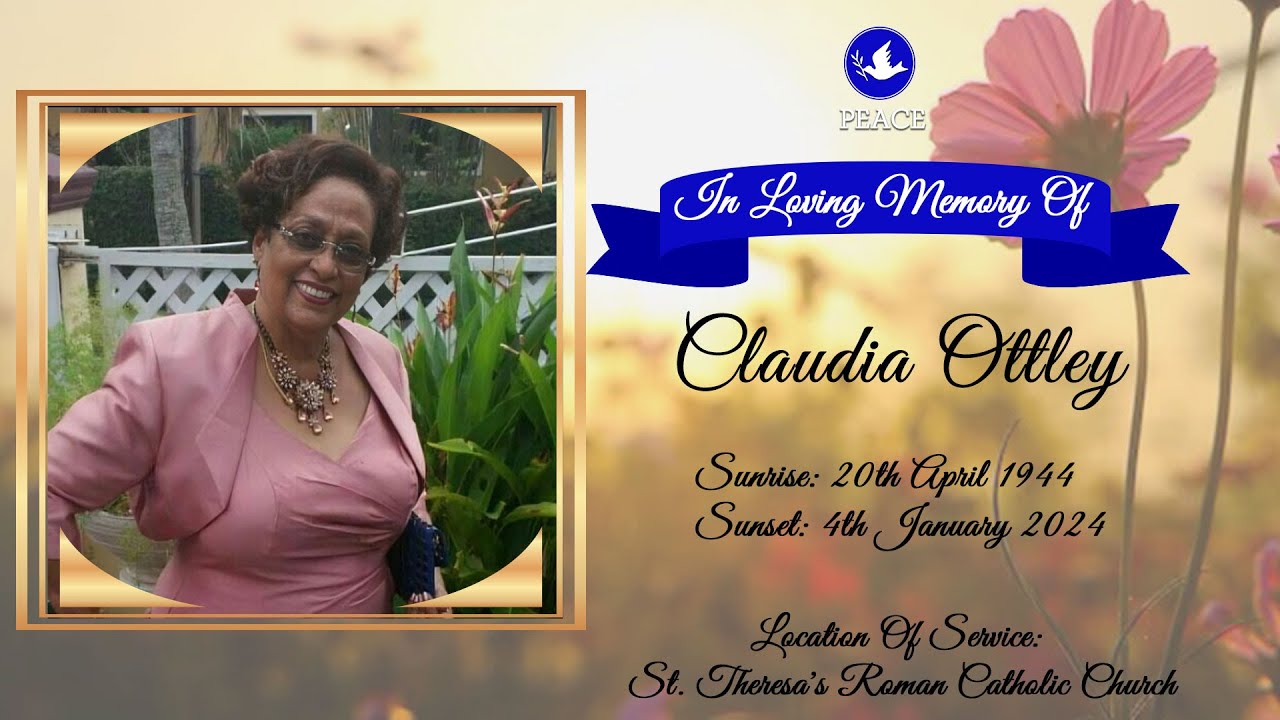 Funeral Tribute Service Of Claudia Ottley