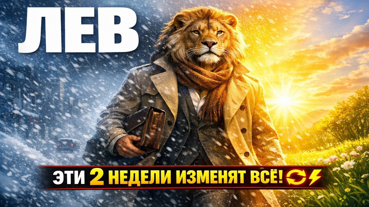 ⚡🦁ЛЕВ, ПОСЛЕДНИЕ 2 НЕДЕЛИ ЗИМЫ ИЗМЕНЯТ ЖИЗНЬ. ✅Шок прогноз: Деньги, Переезд, Новая Должность