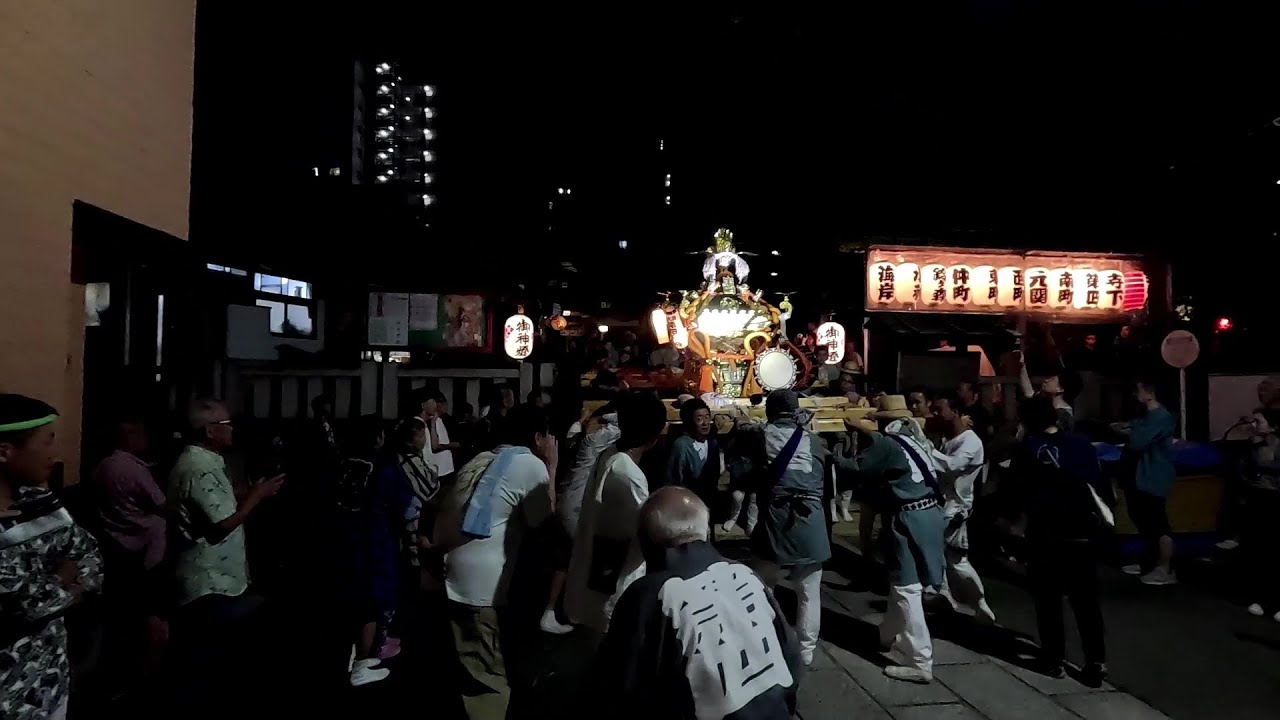 令和6年 濱川　天祖諏訪神社例大祭 金曜日夜総町宮出し