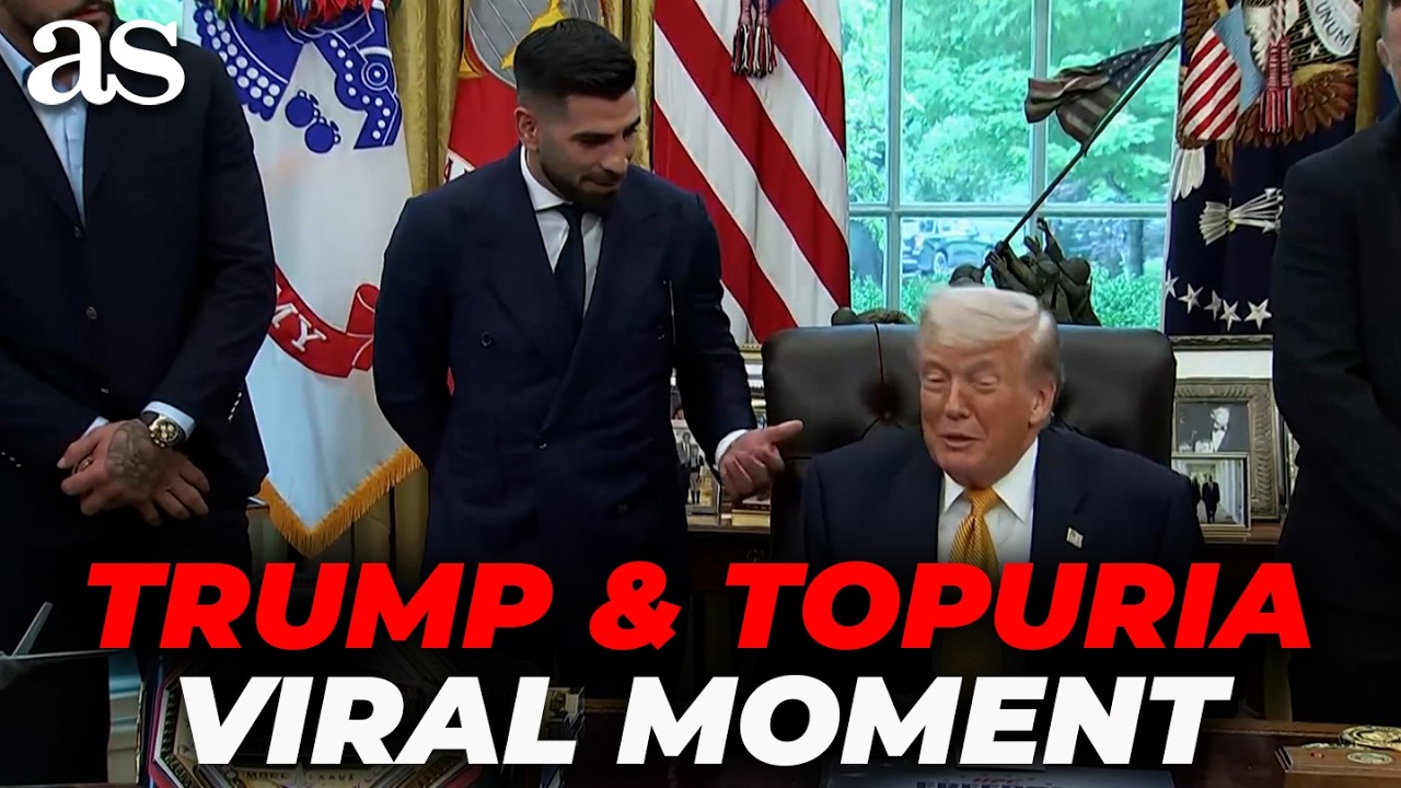 TOPURIA TROLLS TRUMP in the OVAL OFFICE | VIRAL MOMENT