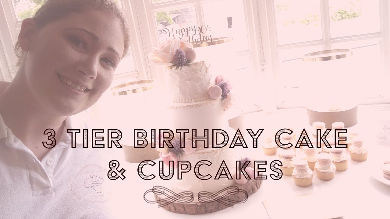 3 Tier 90th Birthday Cake | Decorating & Set Up