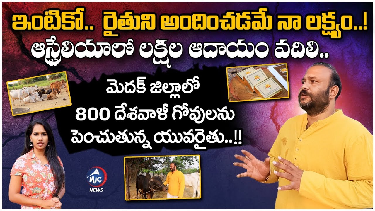 ఈ గోశాలను చూశారంటే ఫిదా అవ్వాల్సిందే..! | Young Farmer Ujwal Cow Farming | Mic tv News