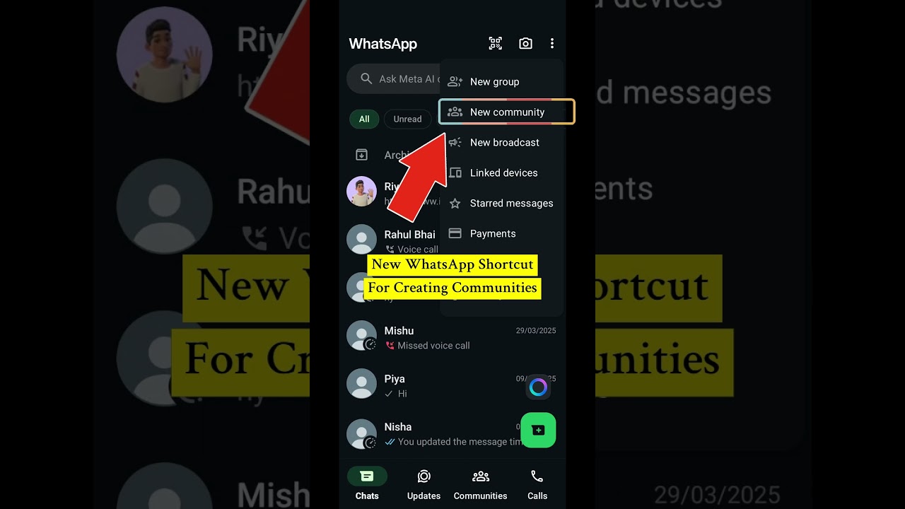 New WhatsApp Shortcut for Creating Communities! #howto #whatsapp #community