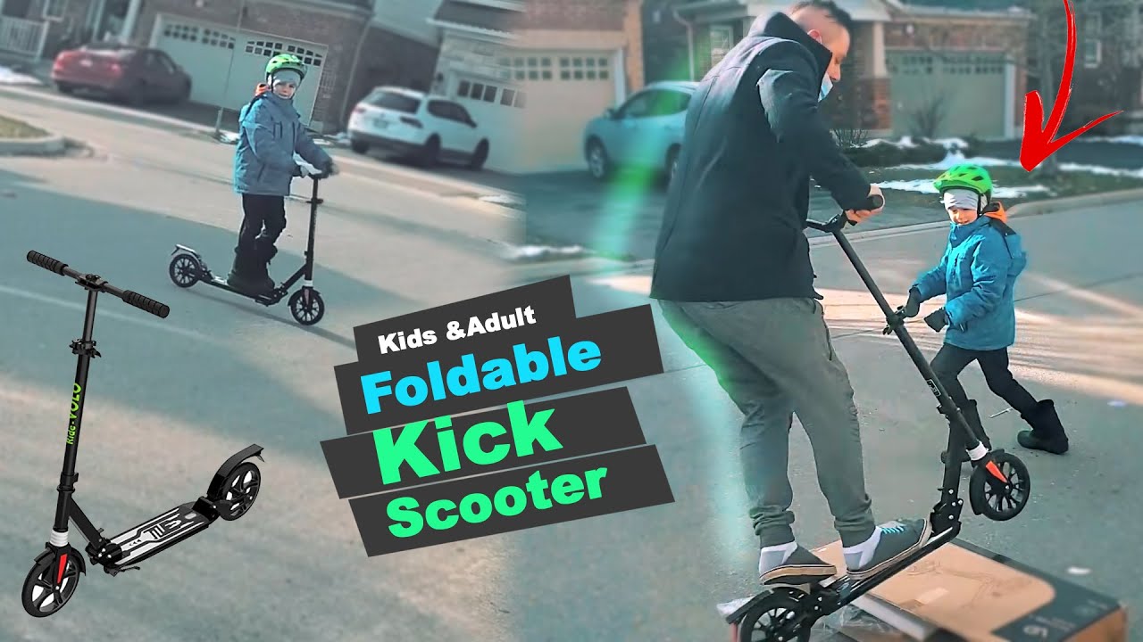 The Foldable RideVOLO K08 Kick Scooter - Best Scooter for KIDS and ADULTS 100Kg Ride Tests