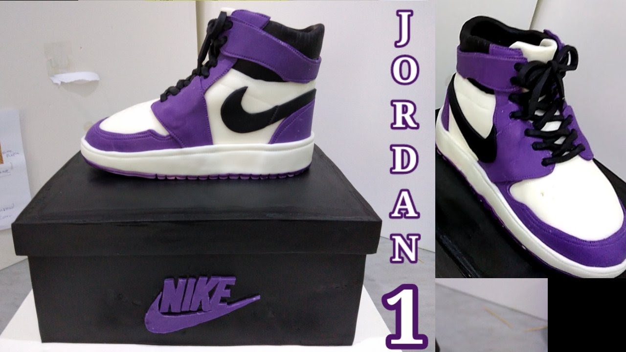How to make 3D Styro fondant Air Jordan 1 shoes Birthday Cake Topper
