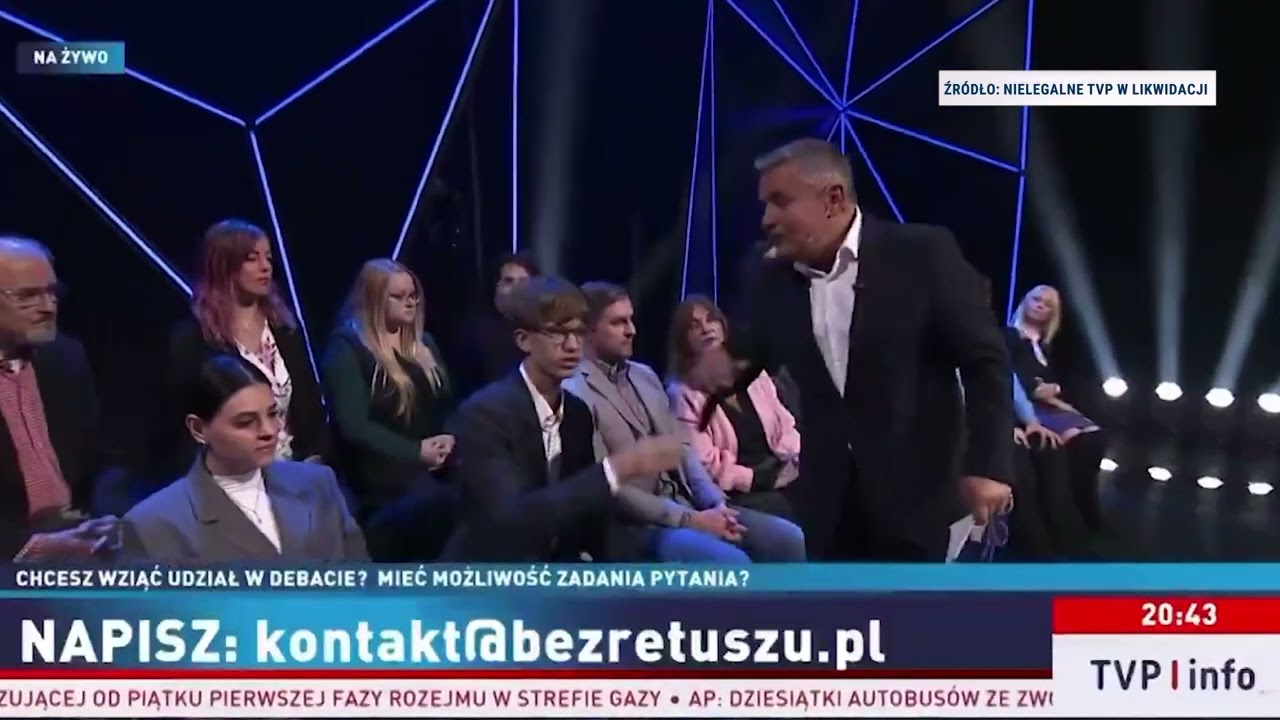 TVP w likwidacji. Czyż zabrał mikrofon widzowi bo pytanie było niewygodne - czysta woda w praktyce!